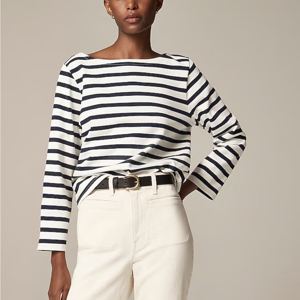 NWT J. Crew classic mariner cloth boatneck tee
